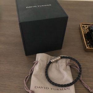 David Yurman leather bracelet